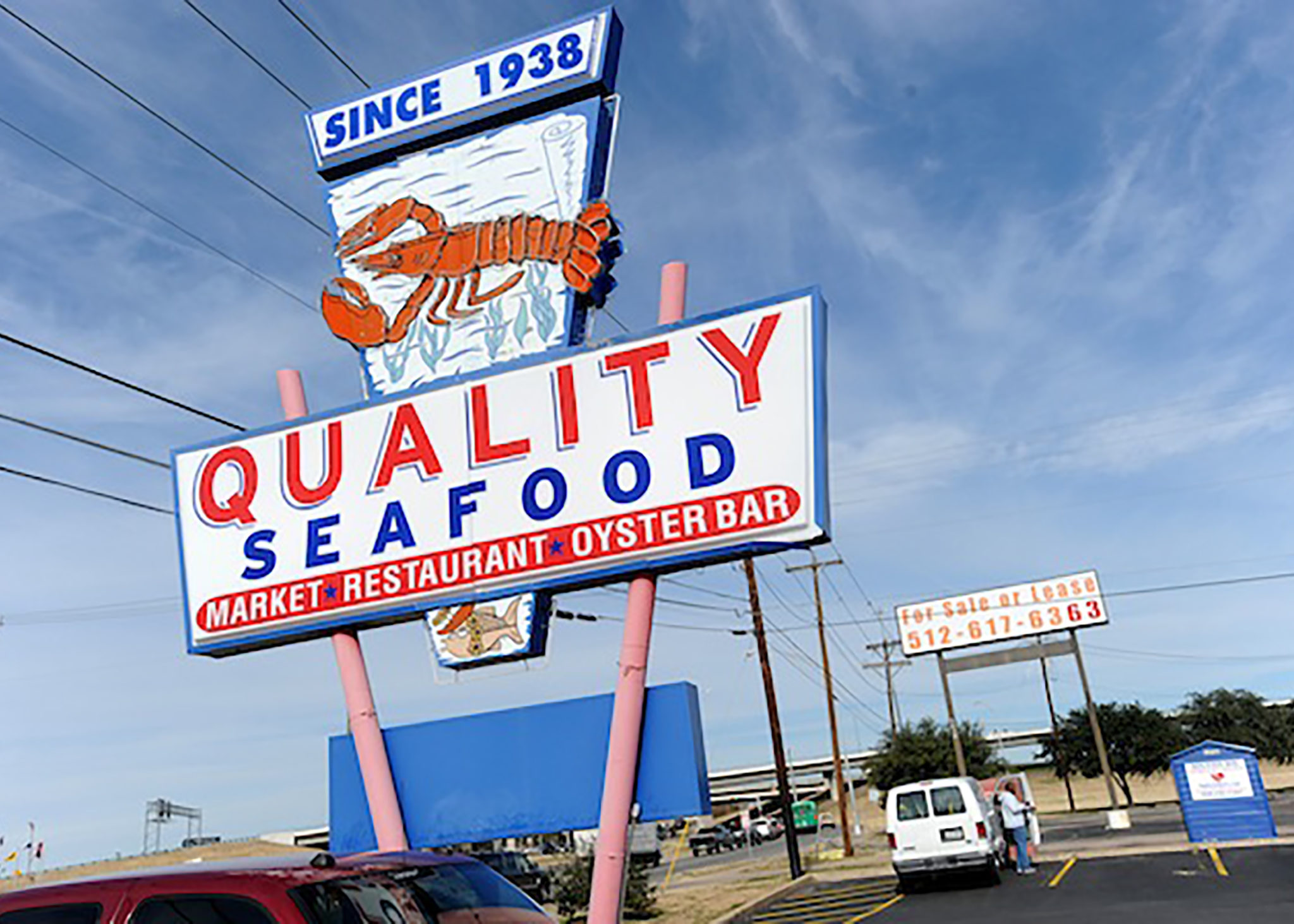 Quality Seafood sign