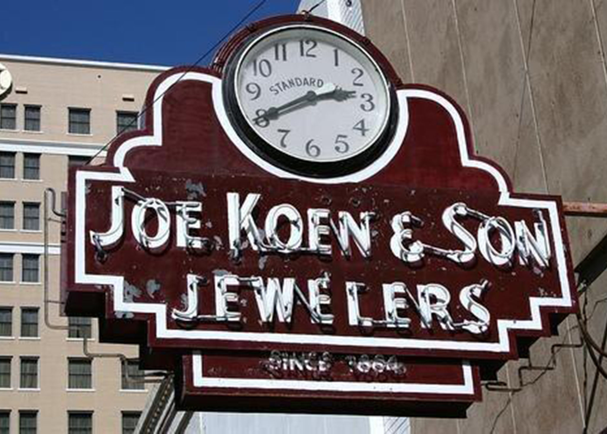Joe Koen & Son Jewelers sign