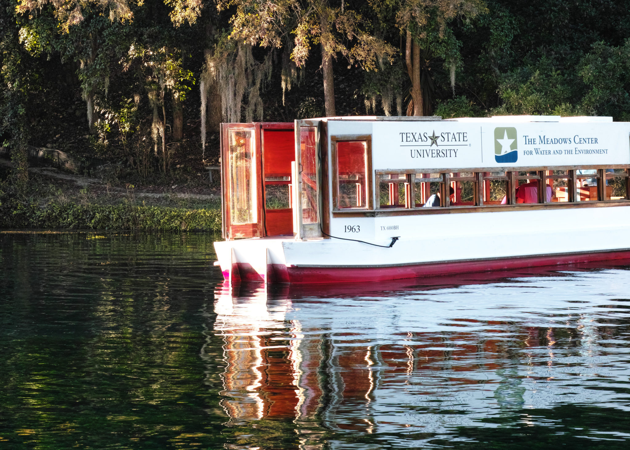 Texas State University boat