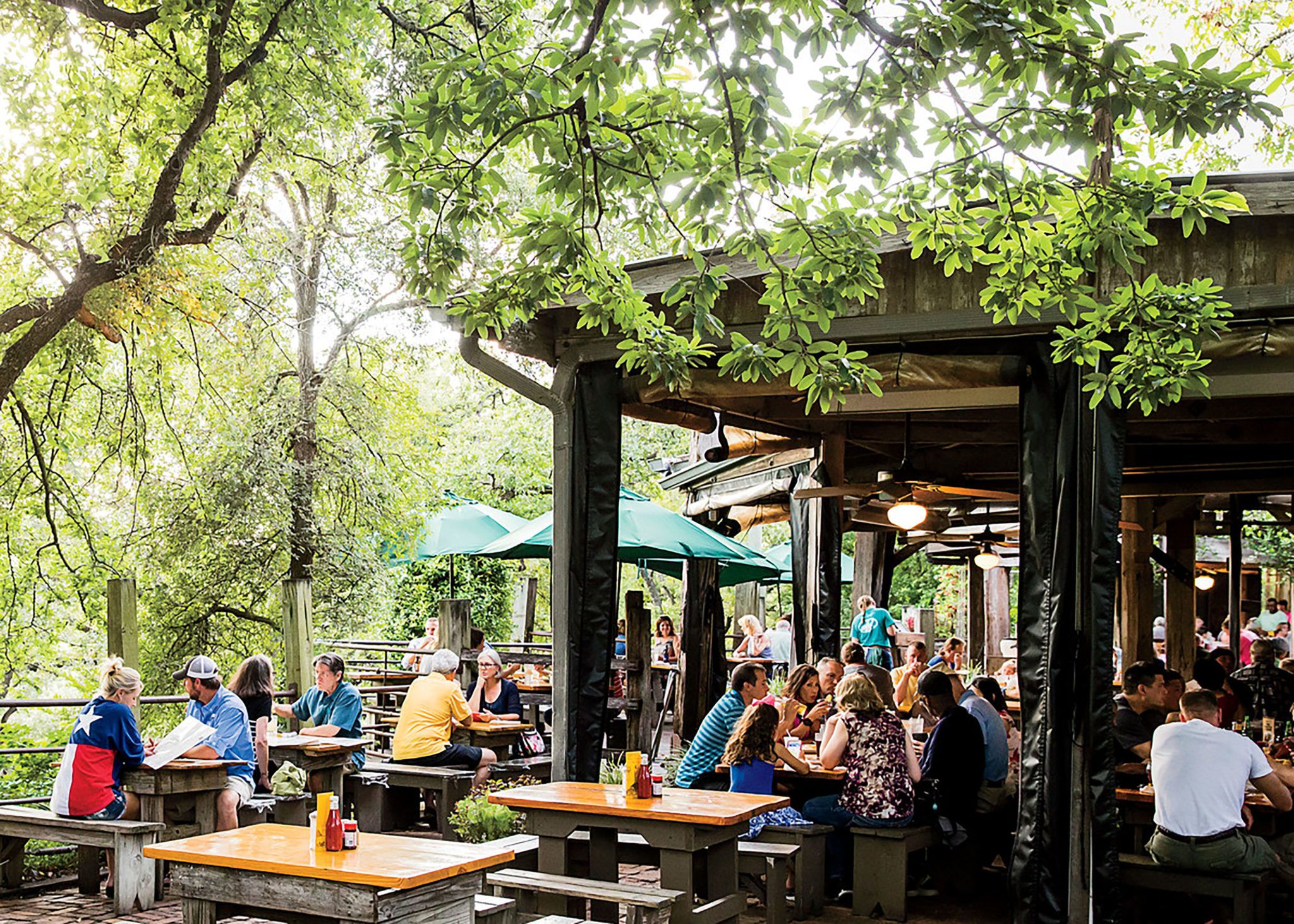 Gristmill restaurant in Gruene