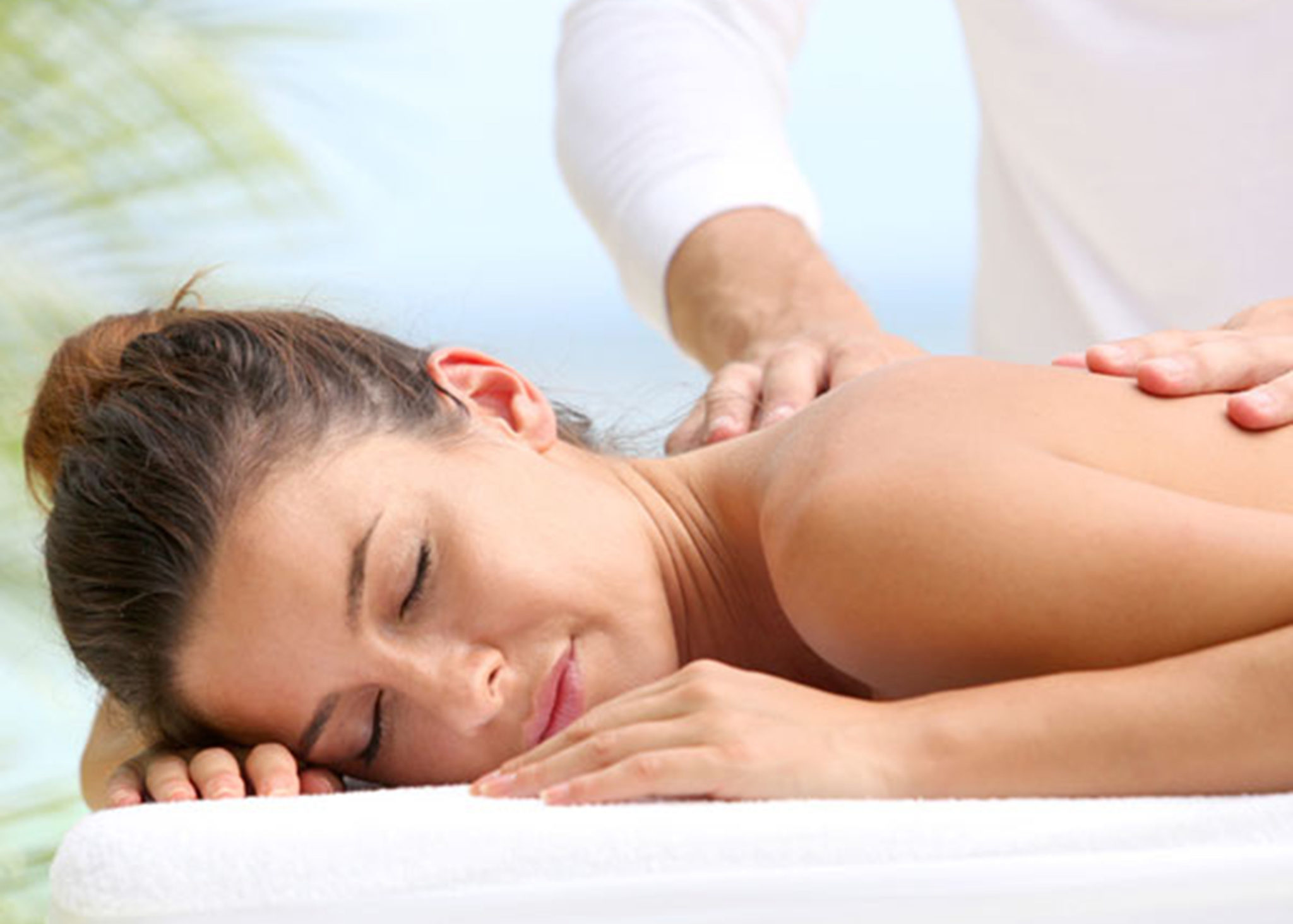 Woman receiving a massage