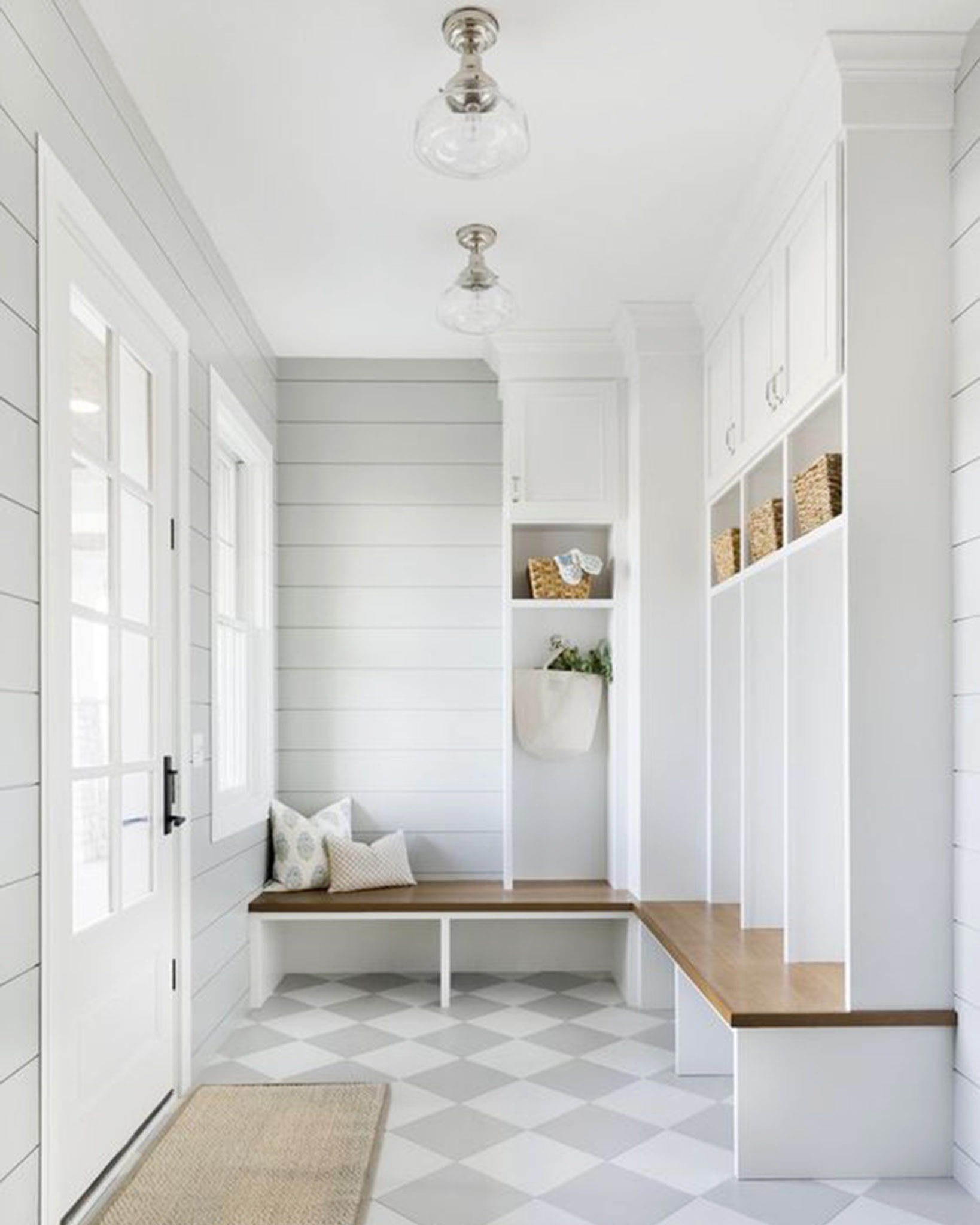 White mudroom