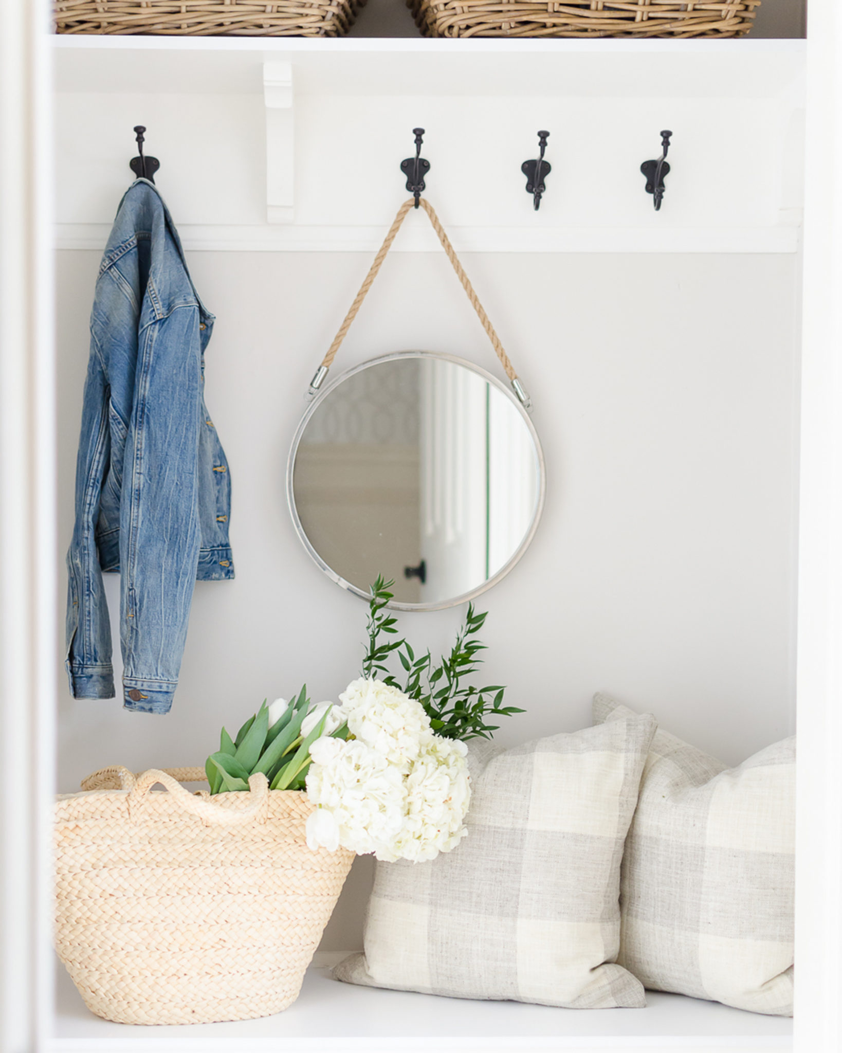 White mudroom