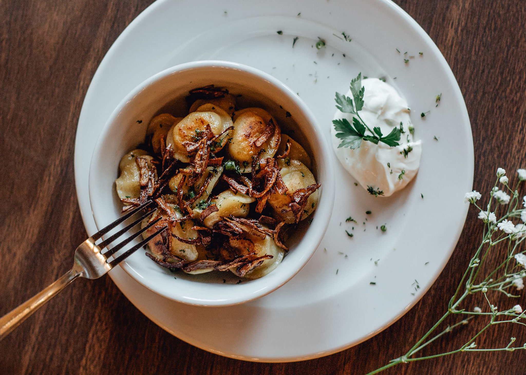 Plated brunch from Brama