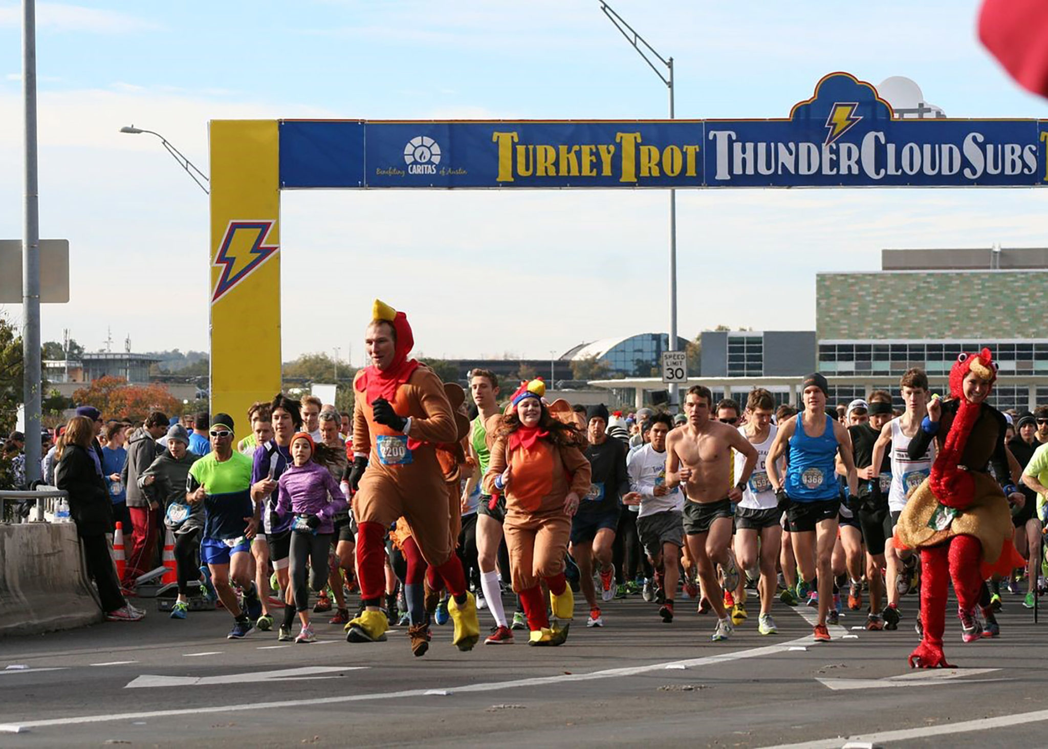 Runners at the Turkey Trot