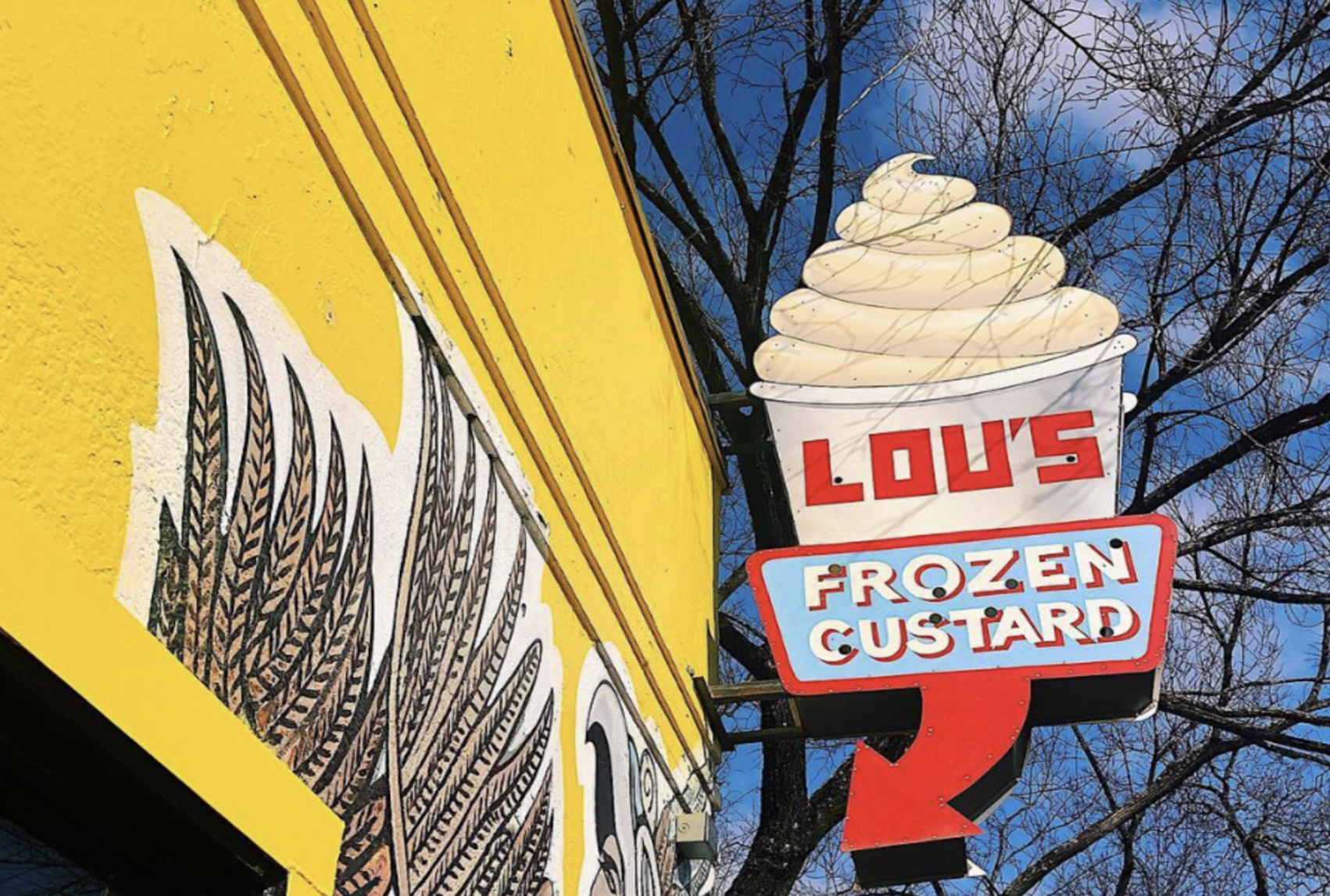 Lou's frozen custard sign