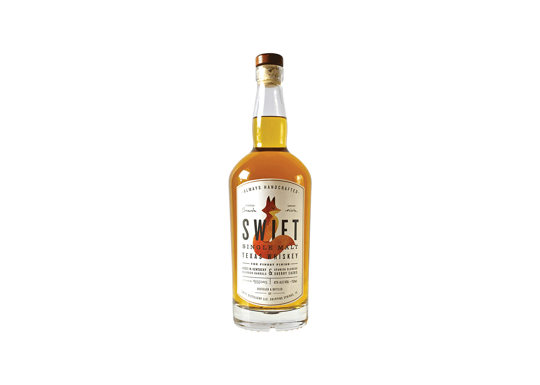 Bottle of Swift whiskey