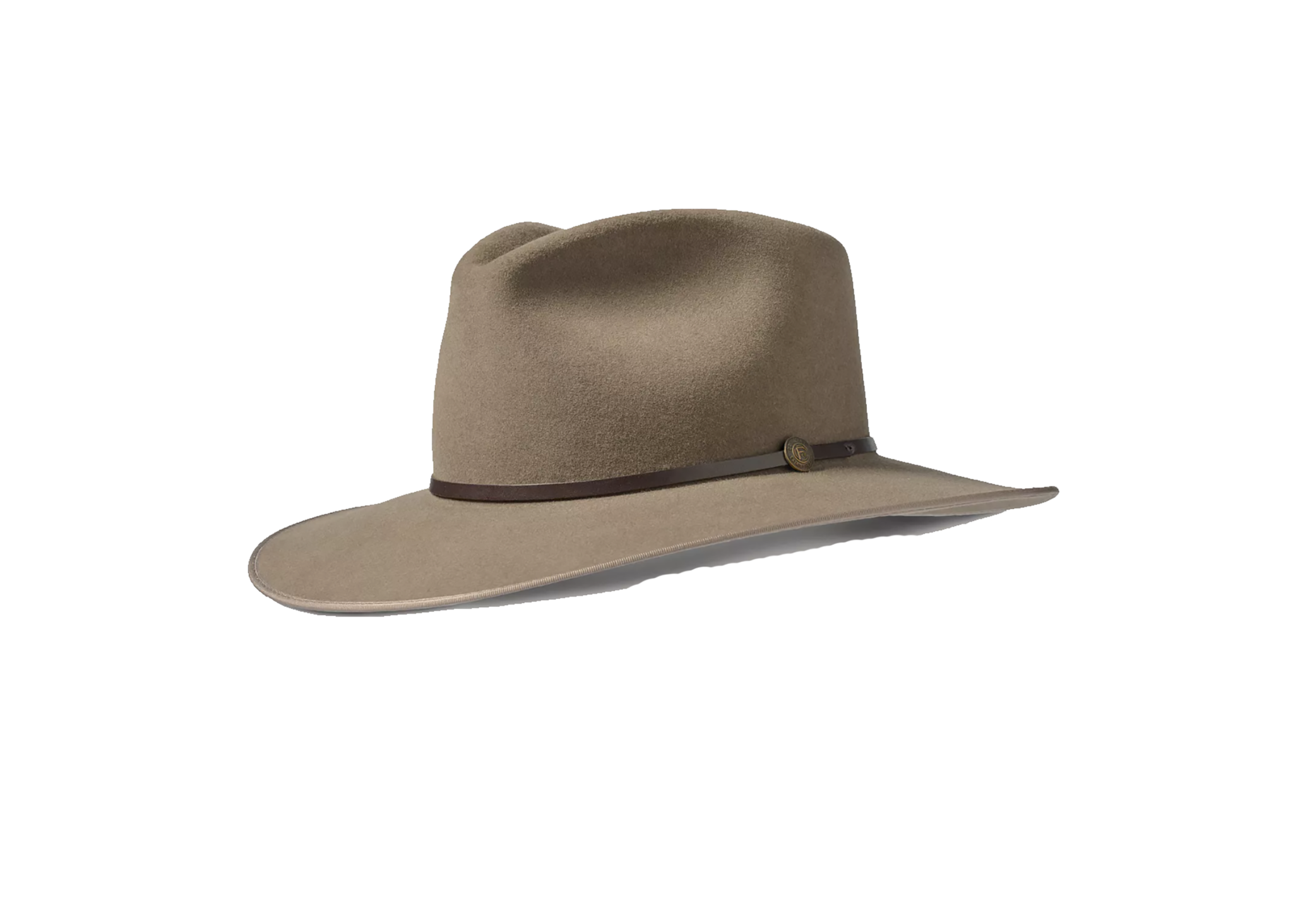 Felt, brimmed hat