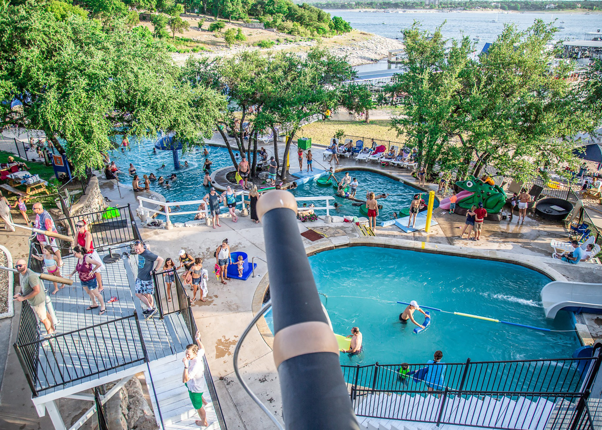 Fun outdoor pool