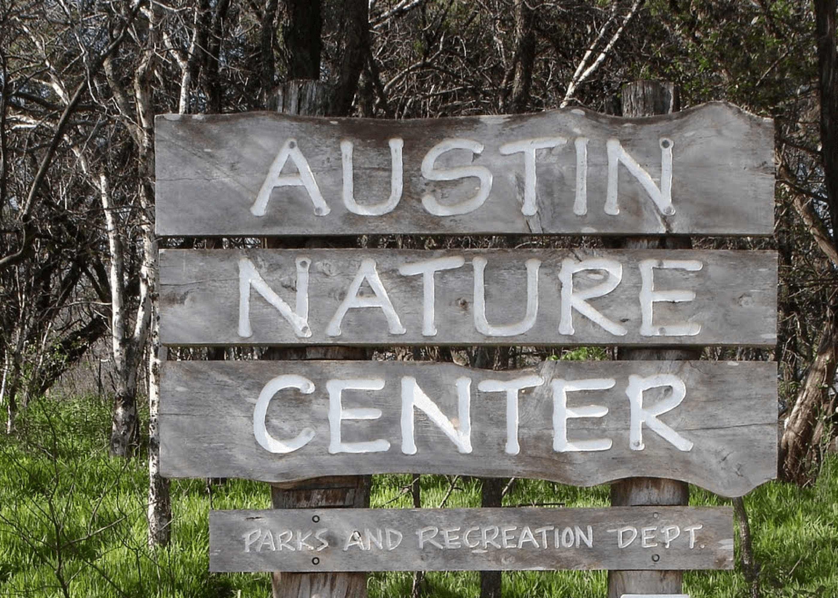 Austin Nature Center sign