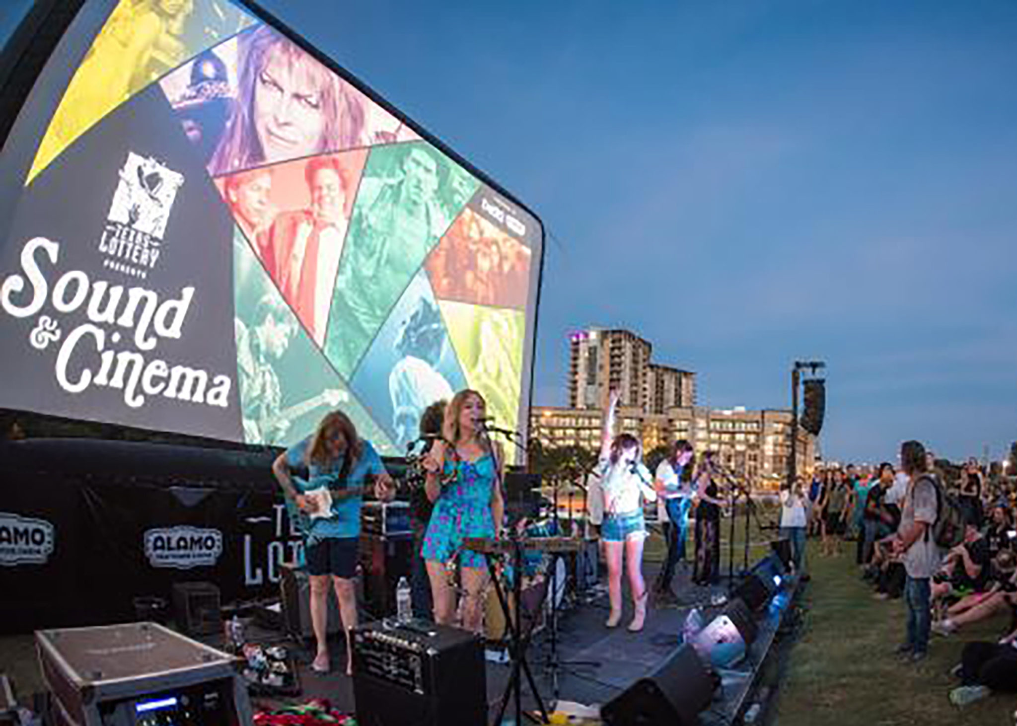 Band performing at Sound & Cinema