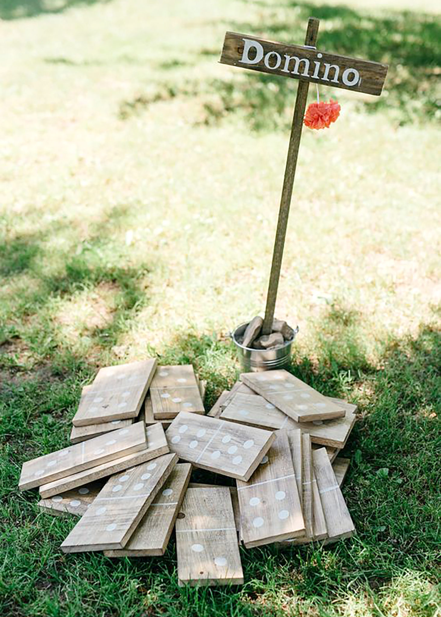 Large wood dominos