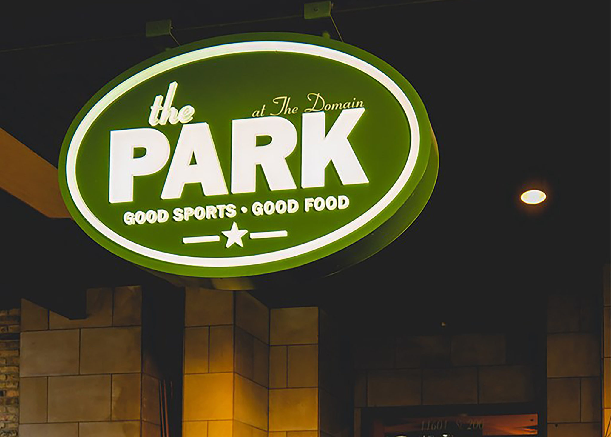 The Park at The Domain sign