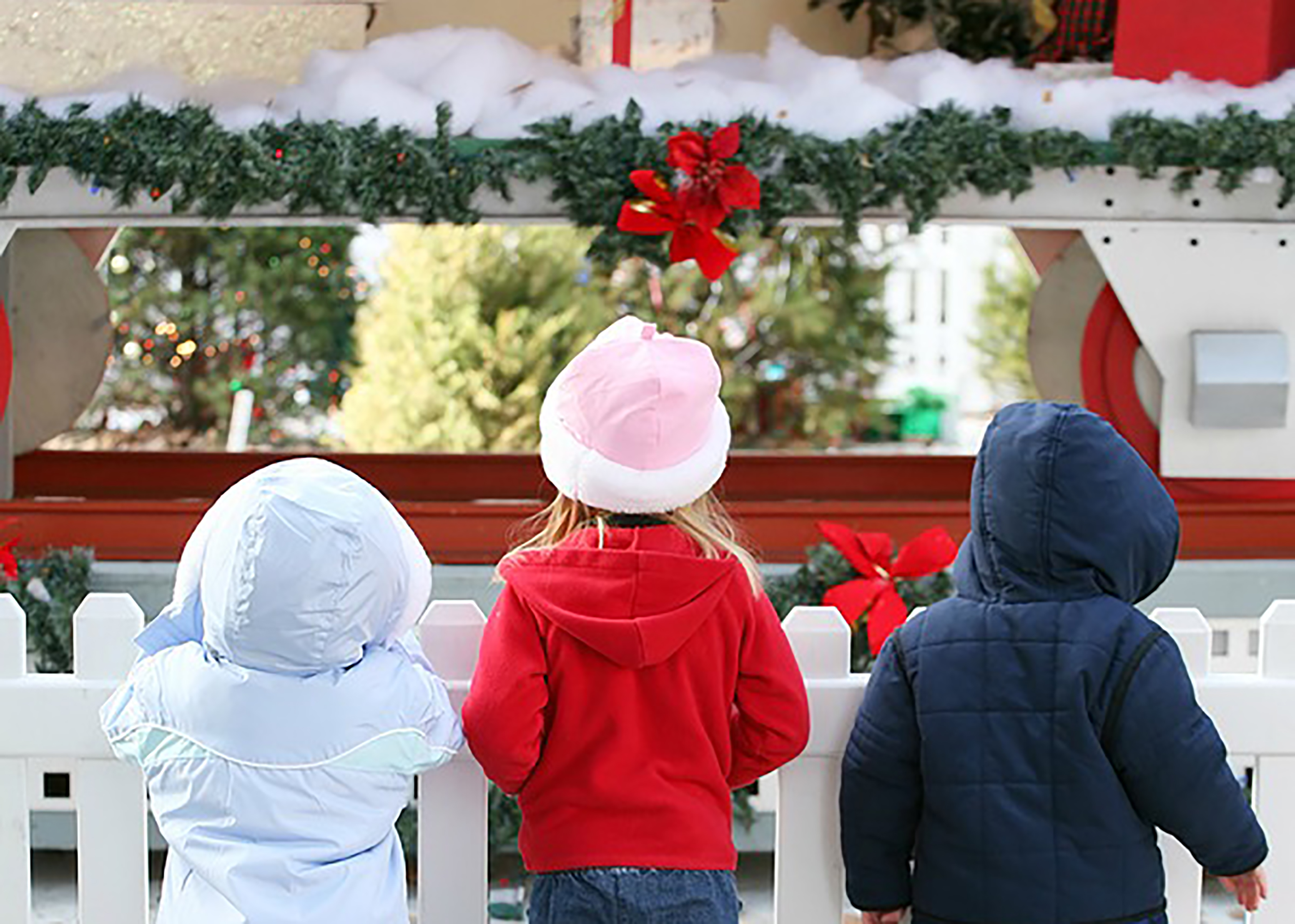 Children at a Chistmas festival