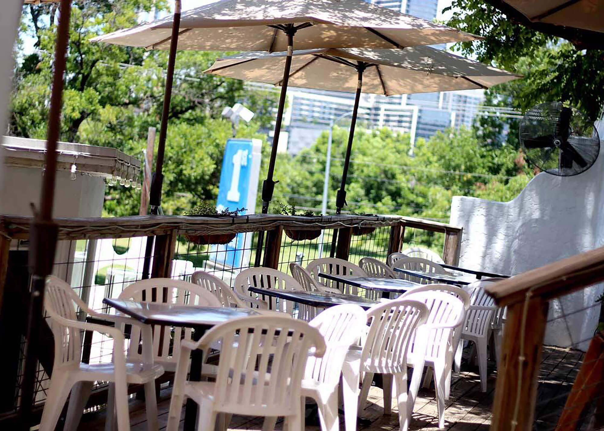 Restaurant patio