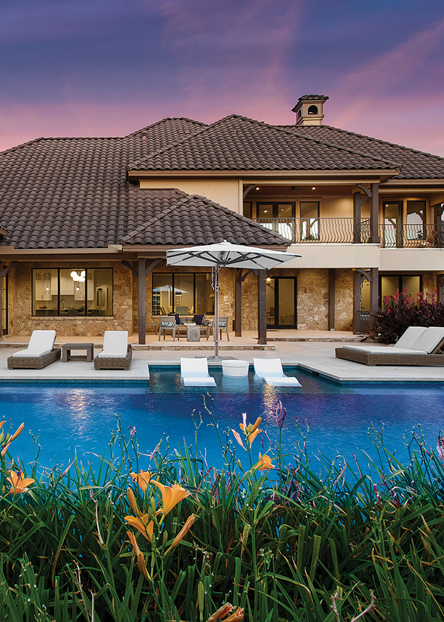 House and backyard pool