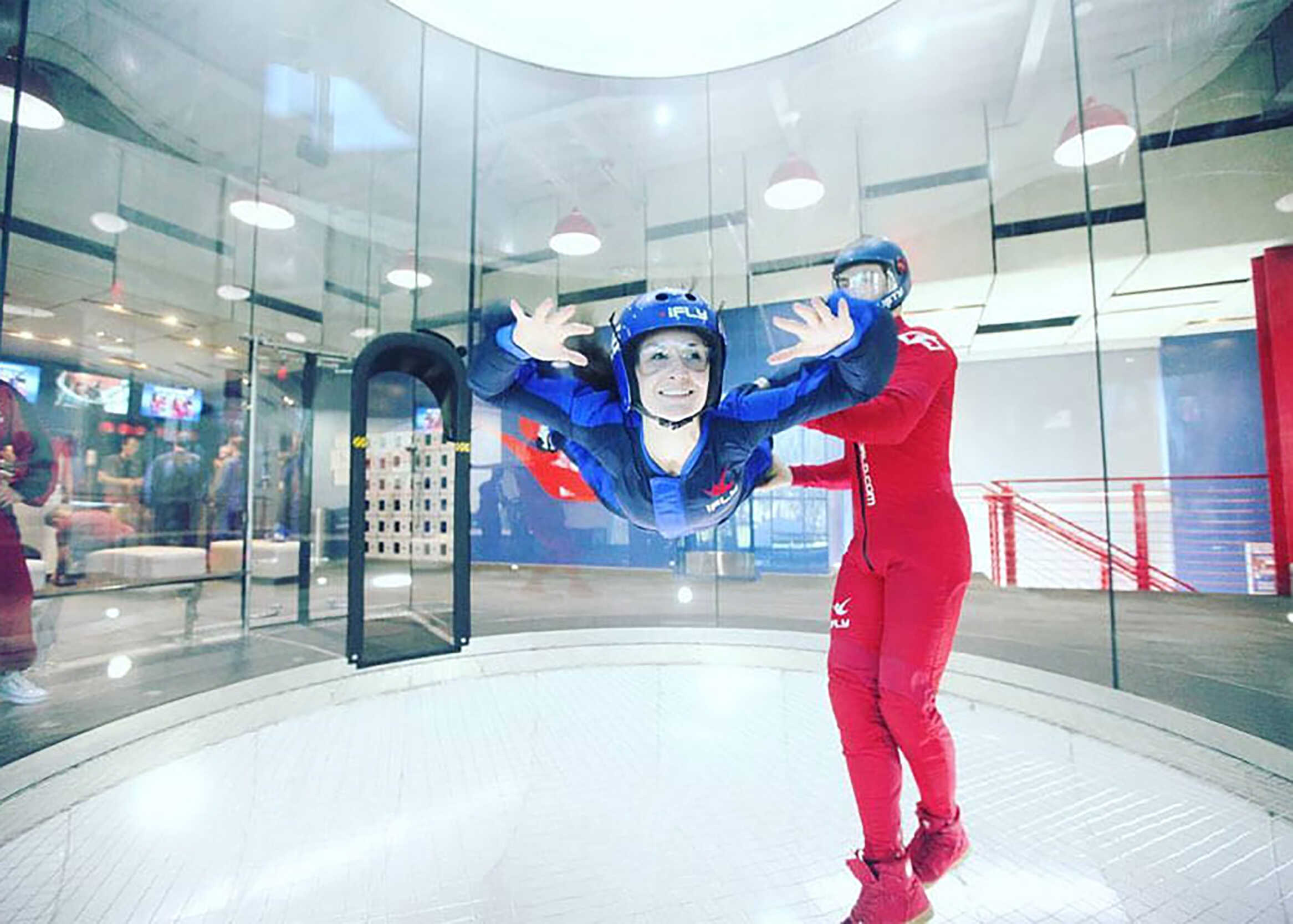 Indoor skydiving