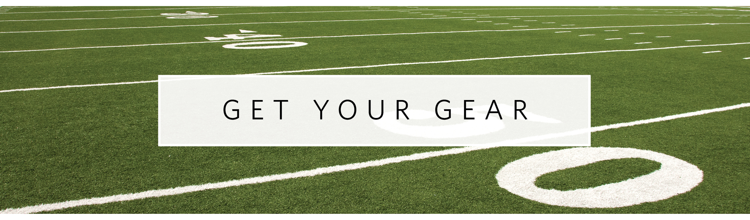 Football field with text, 