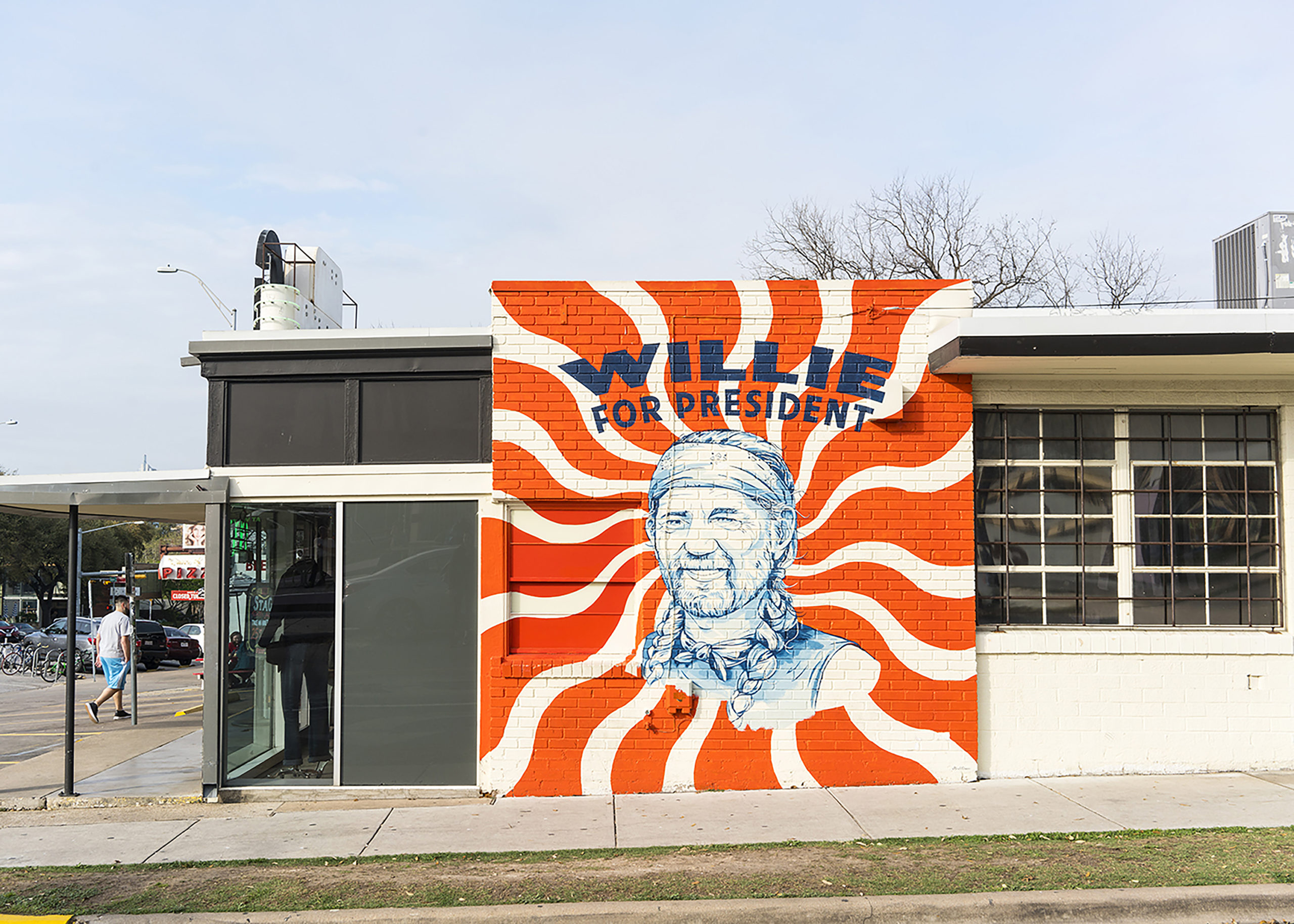 Willie Nelson for President mural