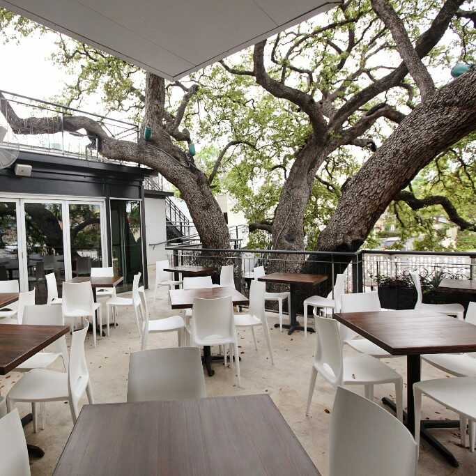 Outdoor dining area