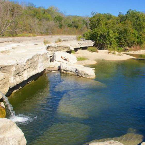 Natural watering hole in Austin, TX