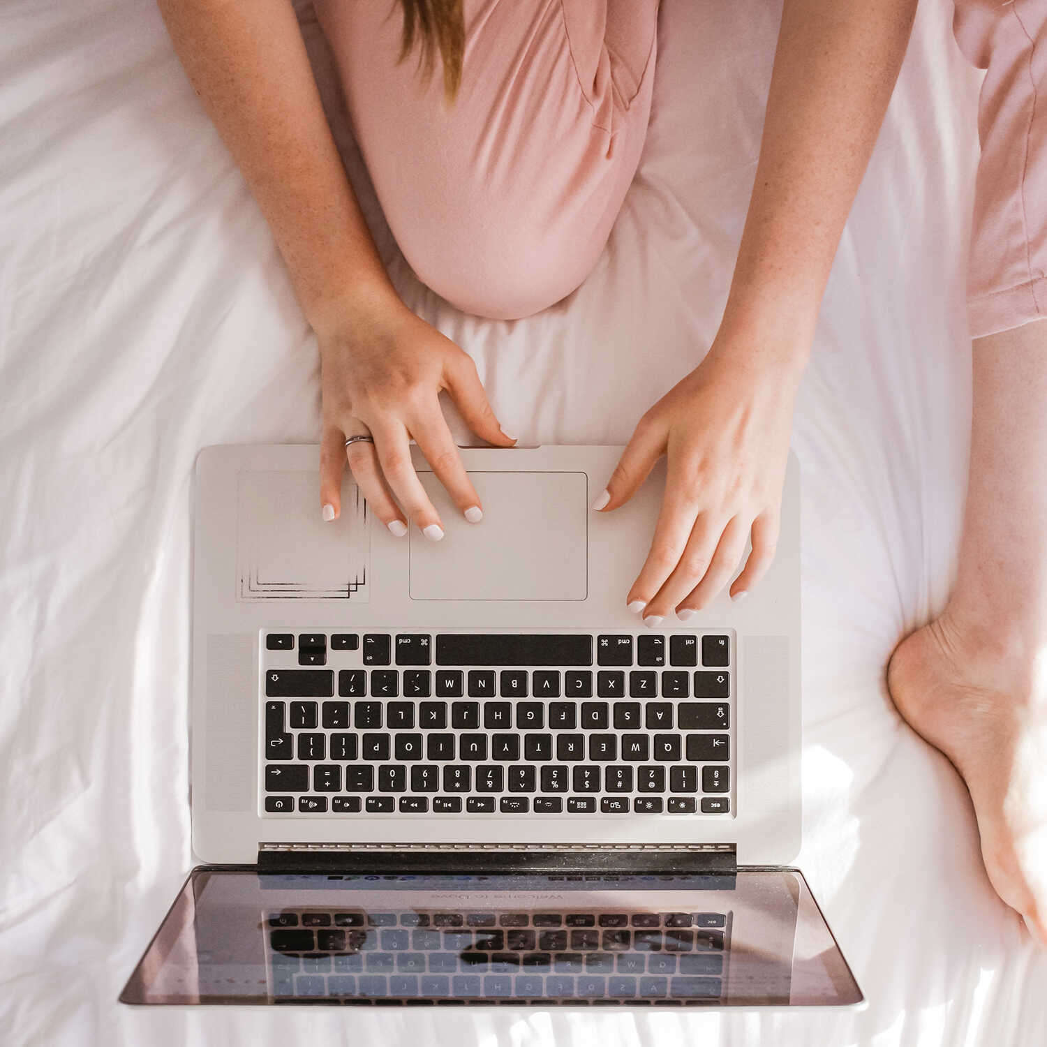 Woman on her laptop