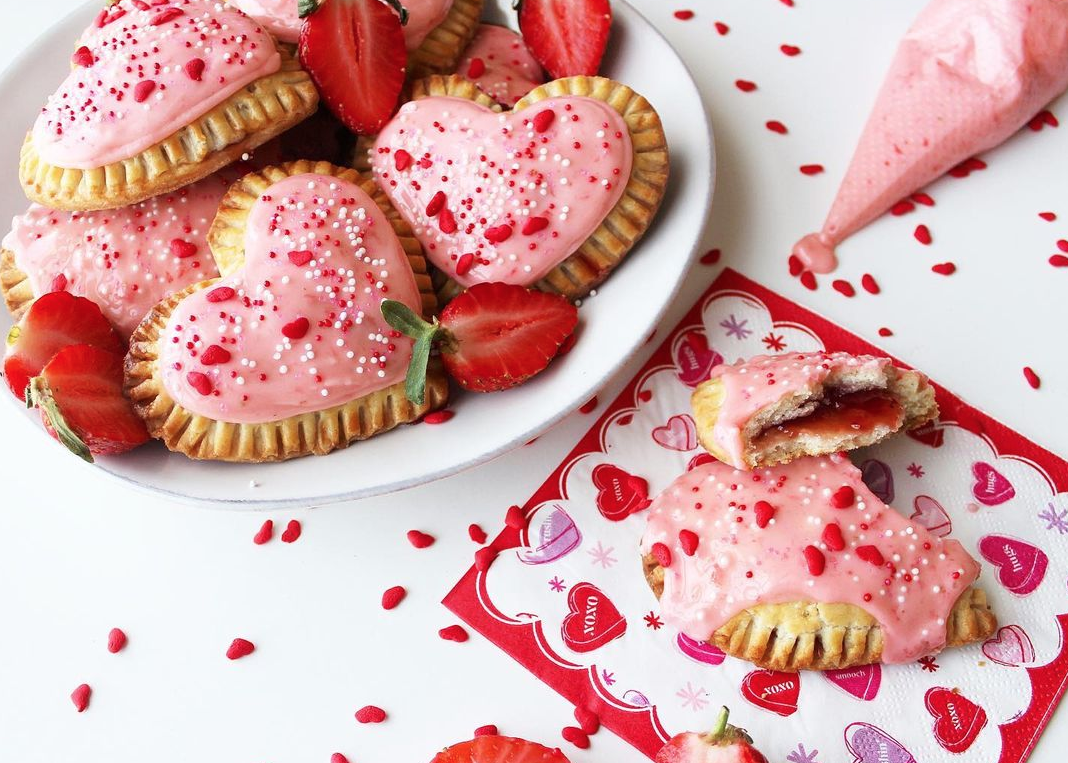 Heart-shaped cookies