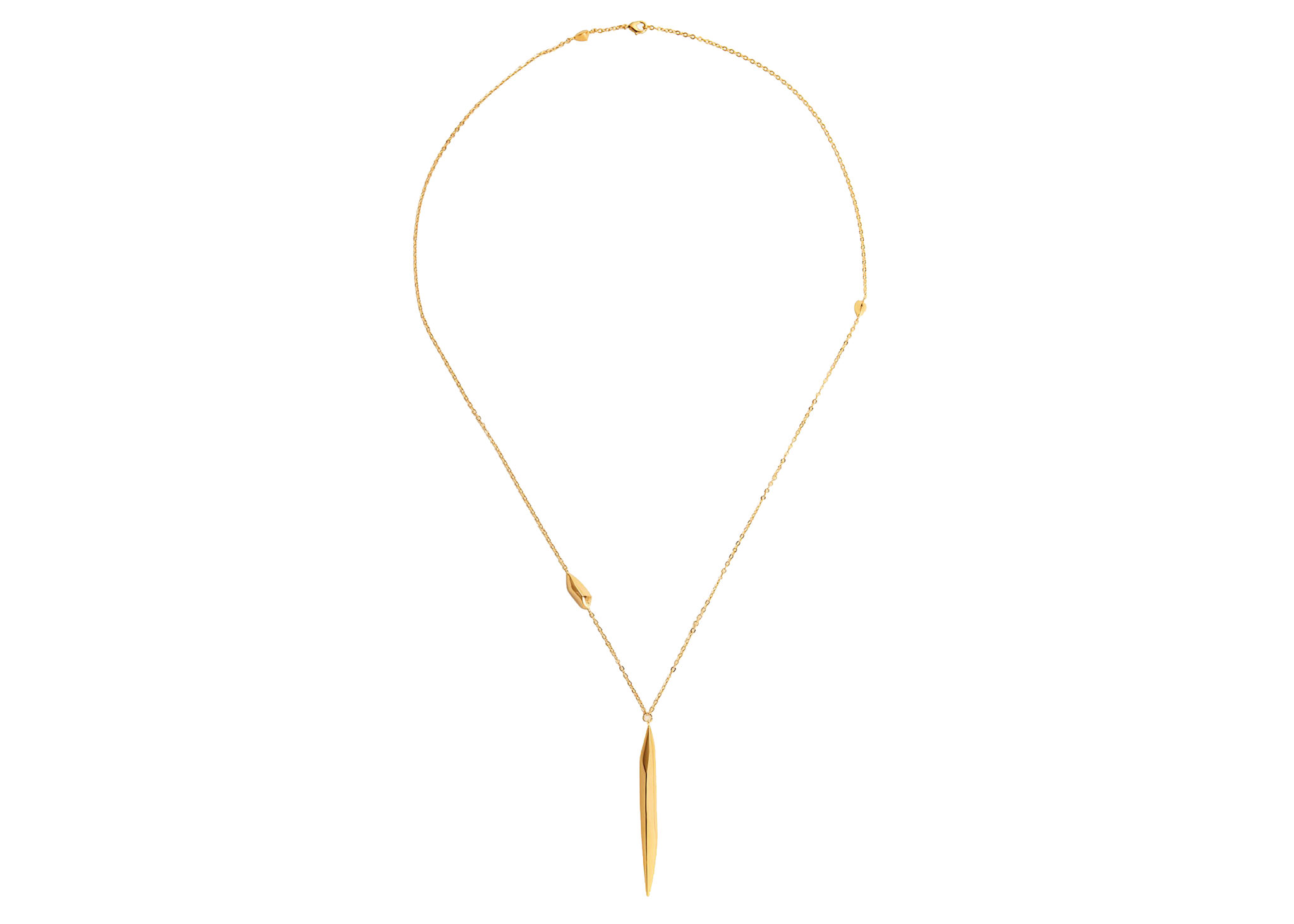 Gold pendant necklace