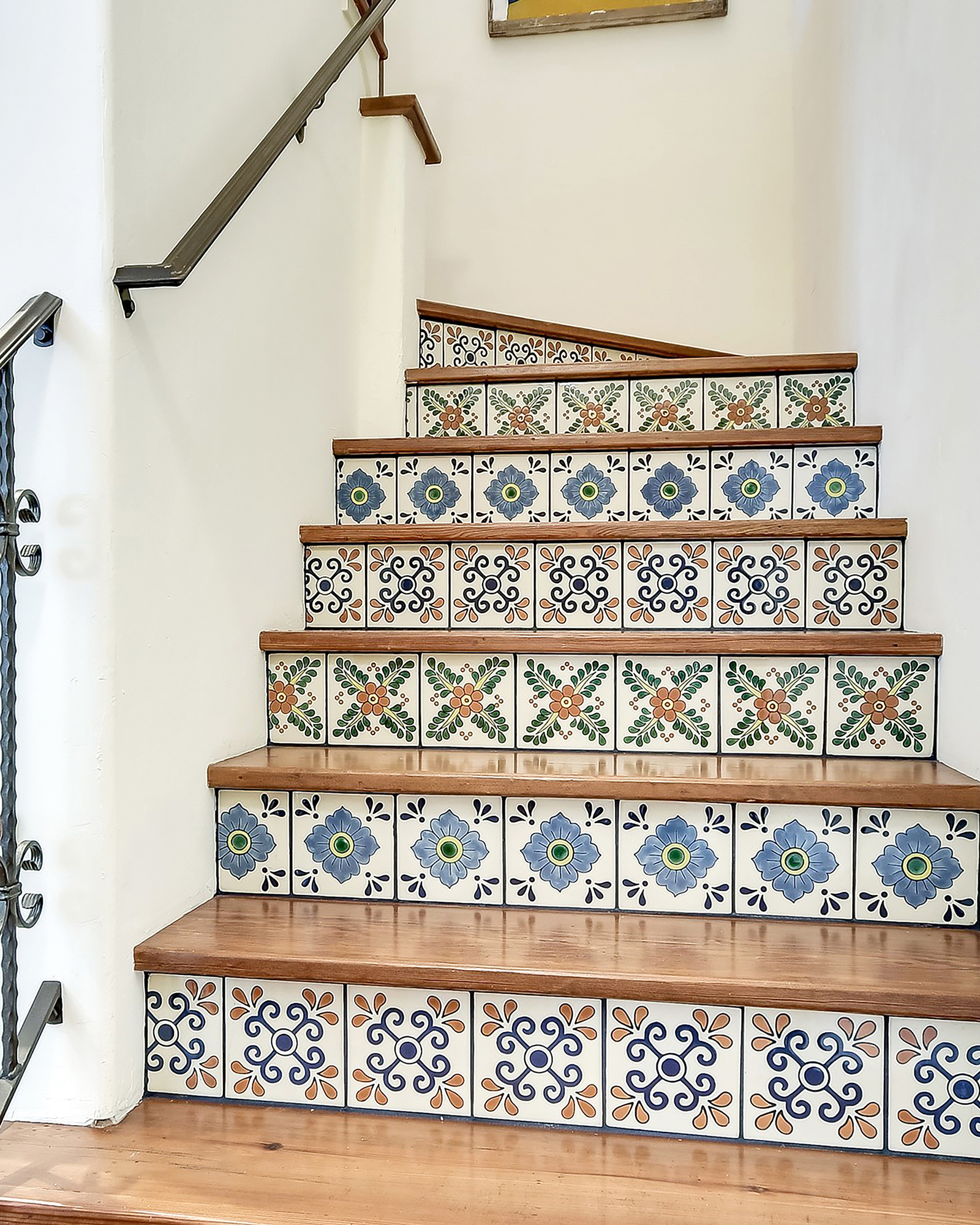 Tiled stairs