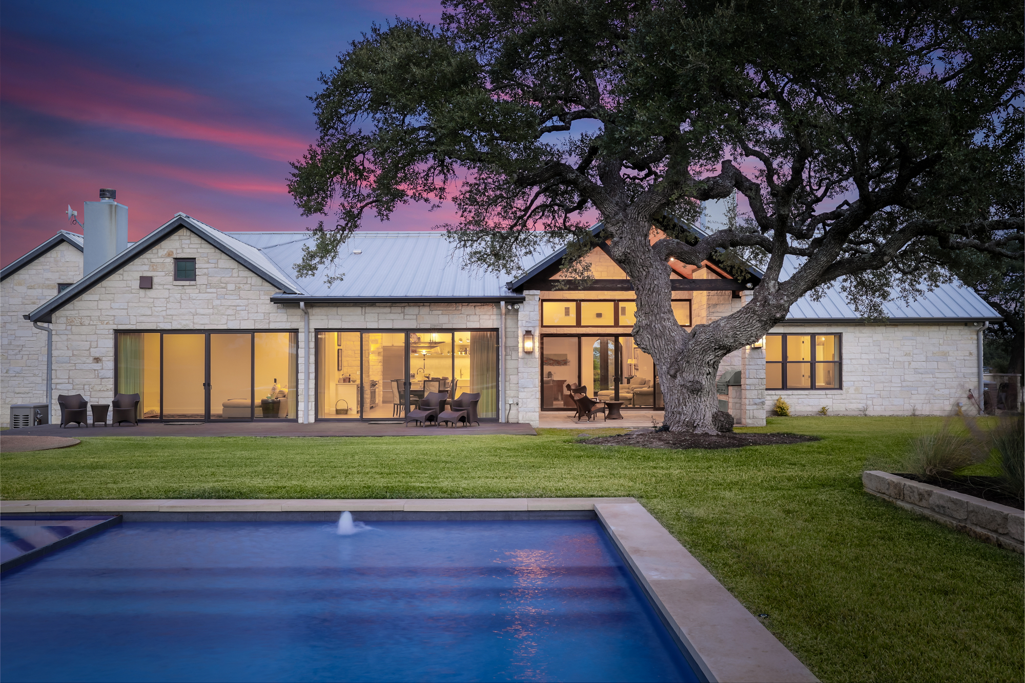 Limestone home in Austin, TX